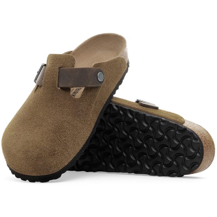 Birkenstock Boston BS Mules Dark Tea Brown | Mainline Menswear x
